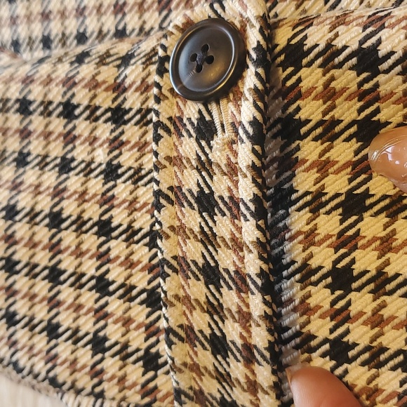 NWOT Macy's On 34th Checked Car Coat - Picture 5 of 7